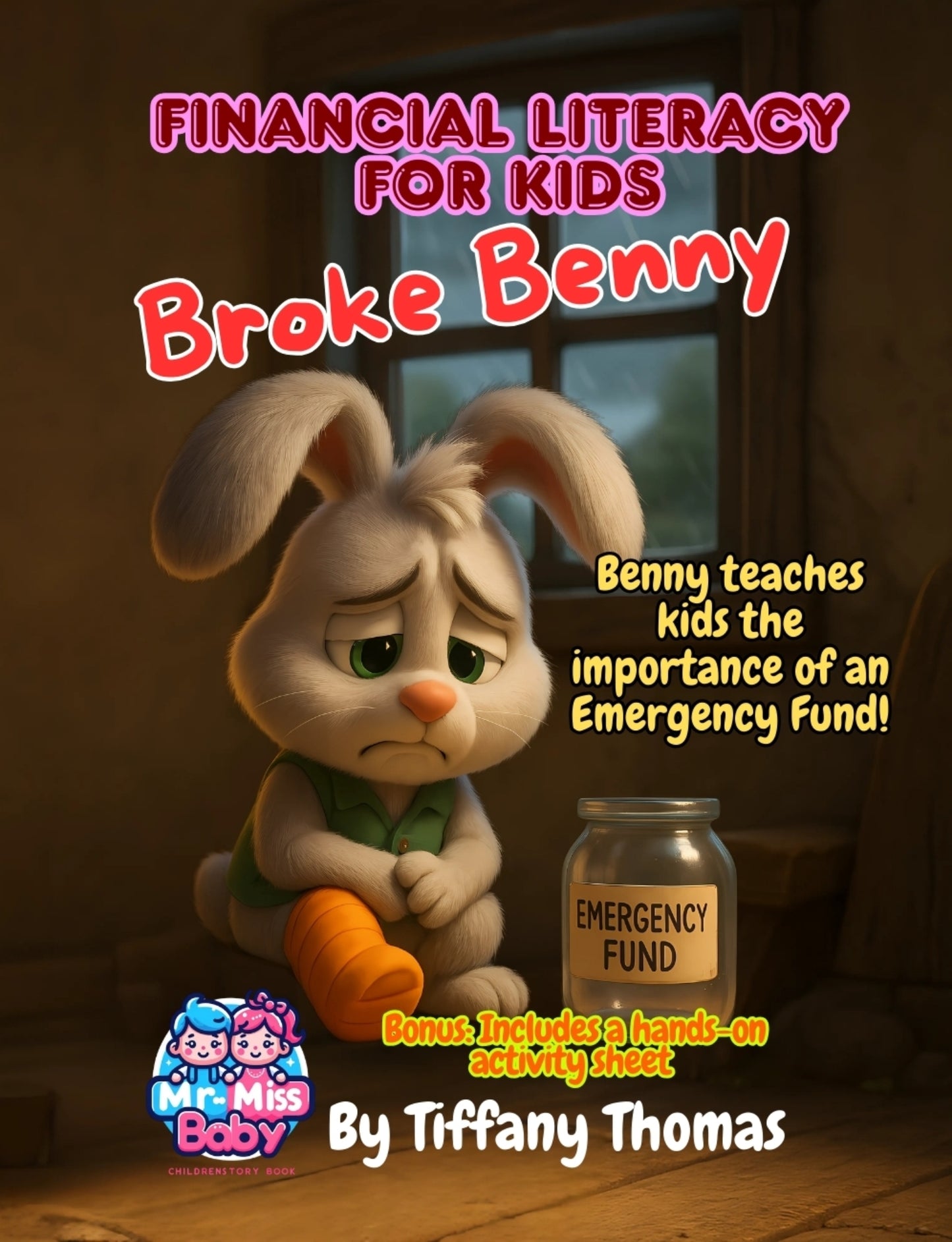 Financial Literacy for Kids Broke Benny, Benny teaches kids the Importance of an Emergency Fund!