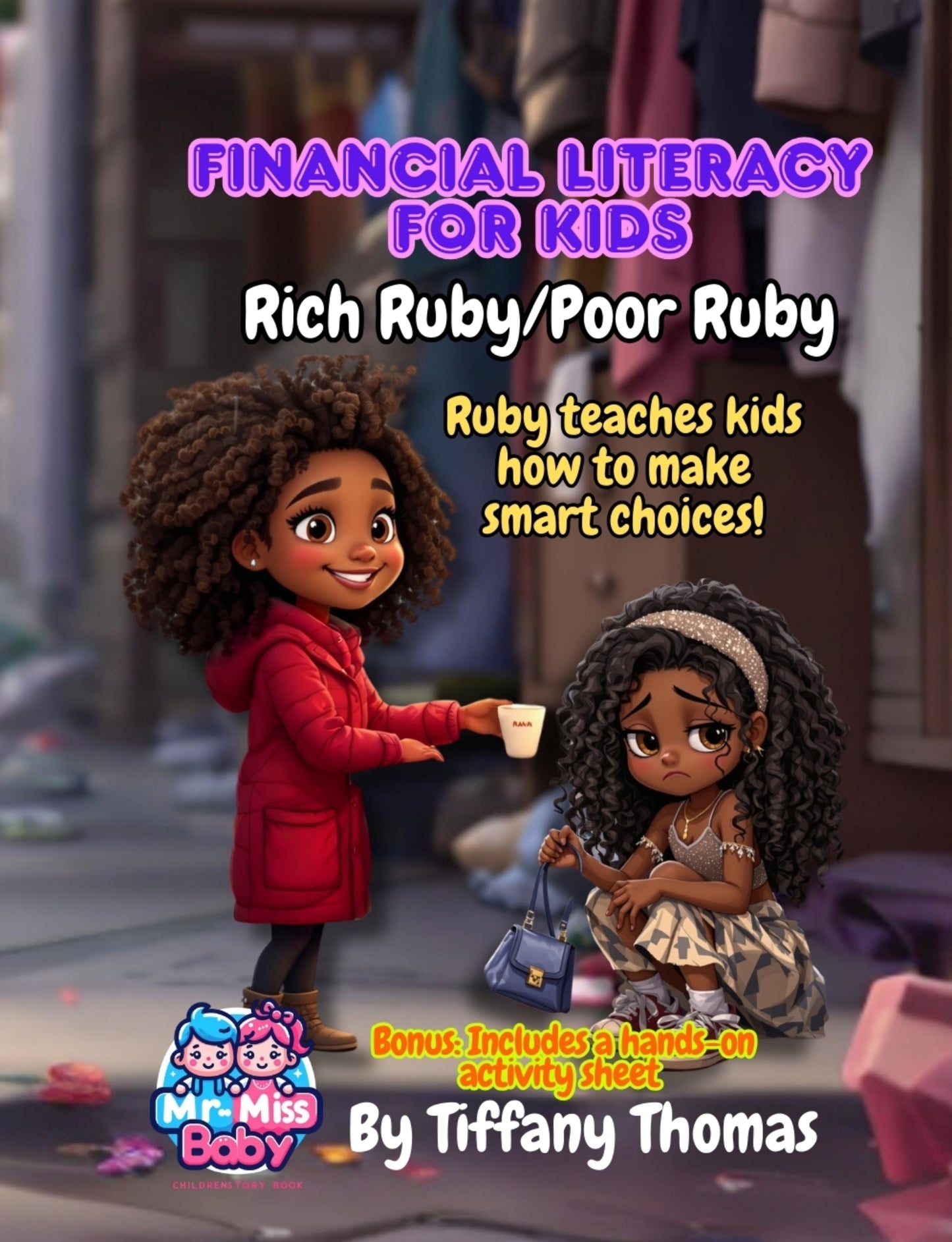 Financial Literacy for Kids Rich Ruby, Poor Ruby, Ruby teaches kids how to make smart choices!