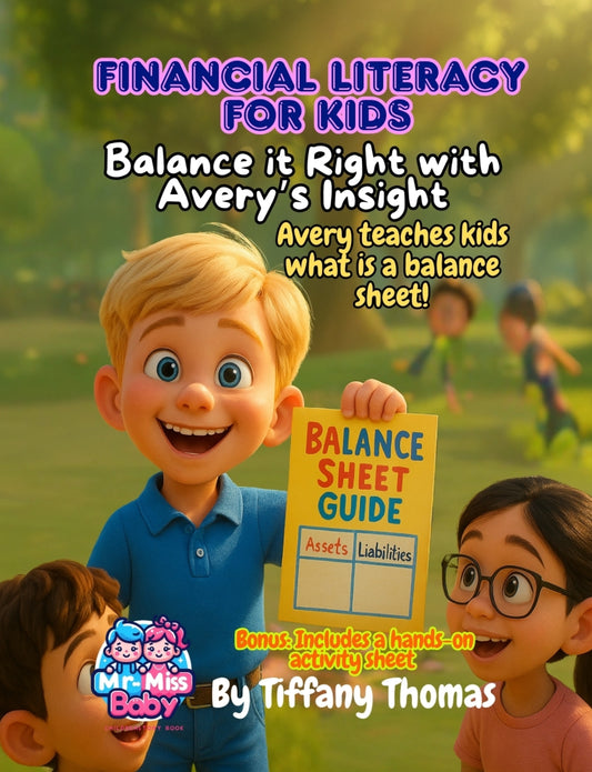 Financial Literacy for Kids Balance it Right with Avery's Insight, Avery teaches kids what is a balance sheet!